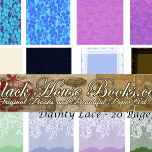 Dainty Laces Pack Scrapbook Paper Journal Ephemera